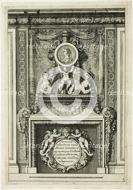 Chimneys in the Italian Manner, c. 1665. Creator: Jean le Pautre.