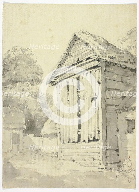 Side of Rotting Barn, 1800/10. Creator: Unknown.