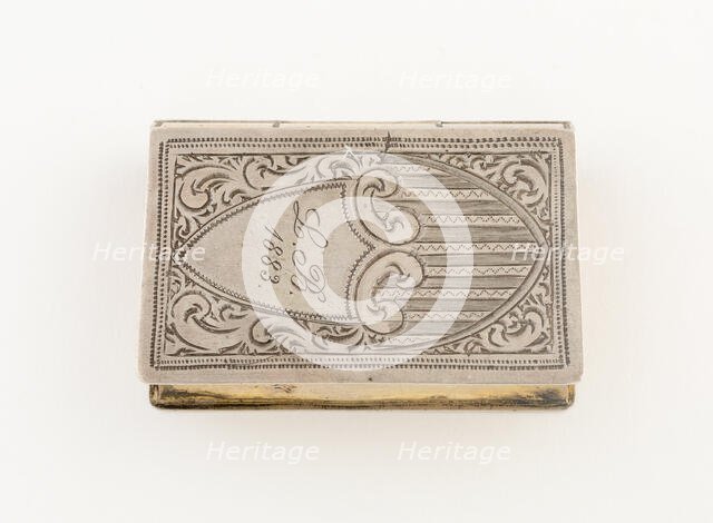 Vinaigrette in the Form of a Book, United States, 1883. Creator: Unknown.