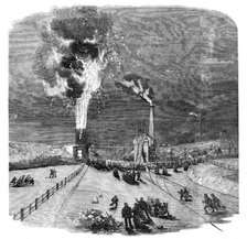 The Explosion at Lund Hill Colliery, Barnsley, 1857. Creator: Unknown.