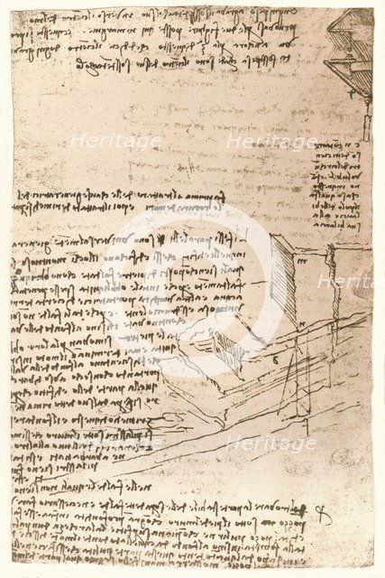 Architectural drawing, c1472-c1519 (1883). Artist: Leonardo da Vinci.