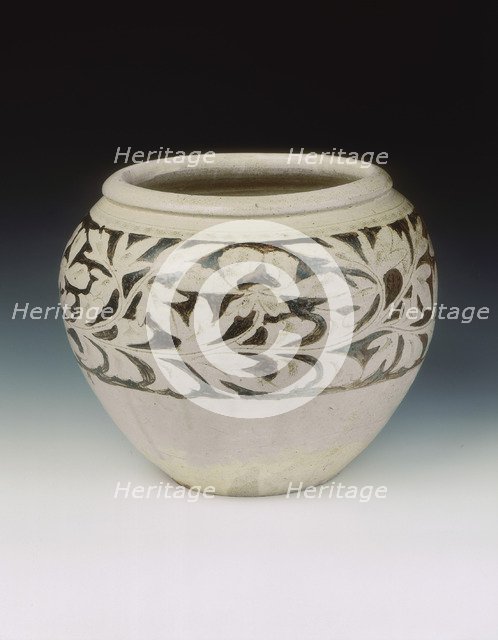 Konwa stoneware jar, Liao dynasty, China, 11th-early 12th century. Artist: Unknown