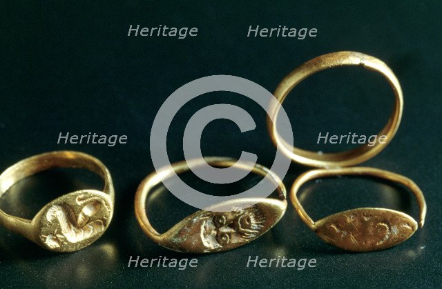 Rings, Jewellery, Tunisia, c3rd-4th Century. Artist: Unknown