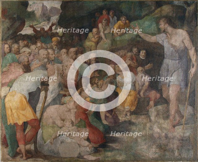 The sermon of John the Baptist, 1553-1554. Creator: Tibaldi, Pellegrino (1527-1596).