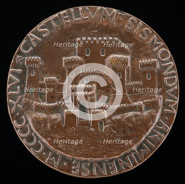 The Castle of Rimini [reverse], 1446. Creator: Matteo di Andrea de Pasti.