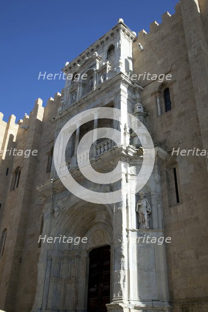The Renaissance Porta Especiosa on the north facade of the Old Cathedral of Coimbra, Portugal, 2009. Artist: Samuel Magal