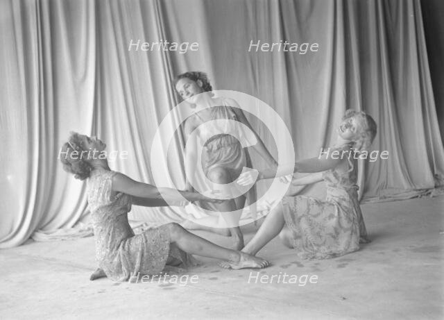 Elizabeth Duncan dancers and children, 1936 Creator: Arnold Genthe.