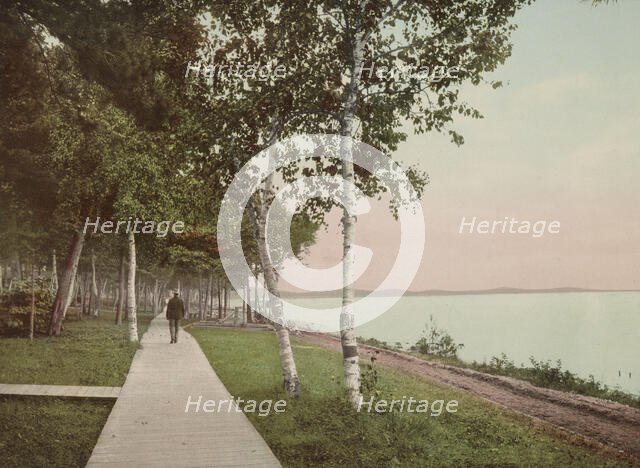 The Walk at We-Que-Ton-Sing, Michigan, c1900. Creator: Unknown.