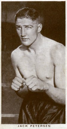 Jack Petersen, Welsh boxer, 1938. Artist: Unknown