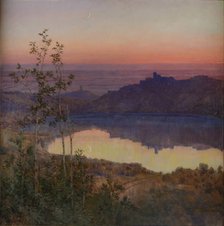 Speculum Dianae - Lake Nemi, 1909. Creator: Coleman, Enrico (1846-1911).