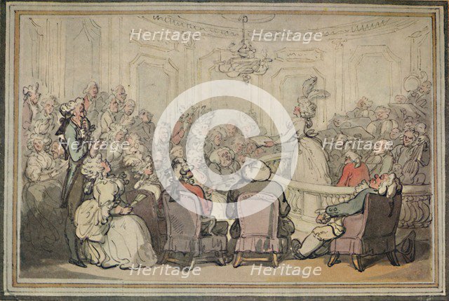 'The Concert. From Matthew Bramble's Trip to Bath.', c1780-1820, (1923). Artist: Thomas Rowlandson.
