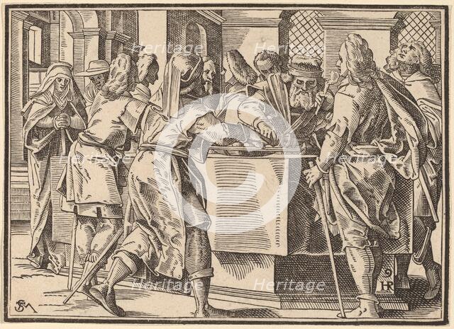 Christ Tells His Disciples of the Last Judgment, published 1630. Creator: Christoph Maurer.