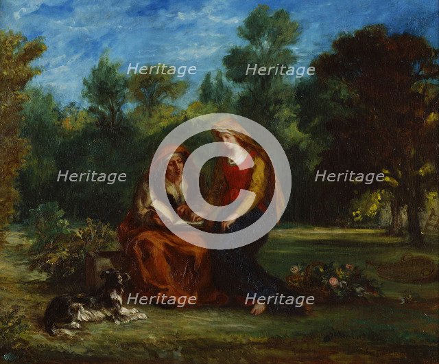 The Education of the Virgin, 1852. Artist: Delacroix, Eugène (1798-1863)