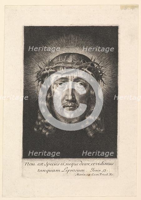 La sainte Face couronnee d'epines, (petit format), early to mid 17th century. Creator: Jean Morin.