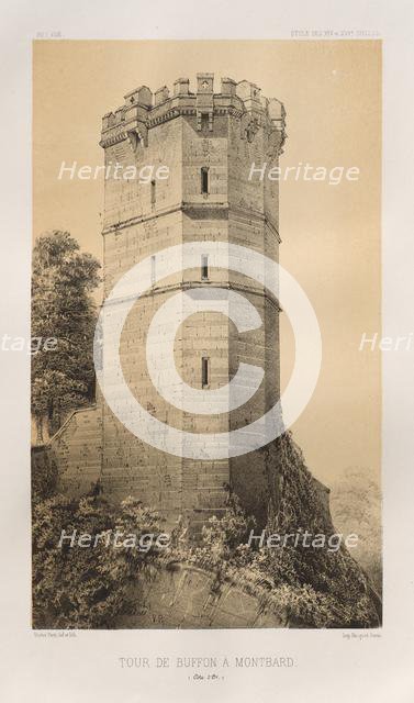 ...Pl. 90, Tour de Buffon à Montbard (Côte dOr), 1860. Creator: Victor Petit (French, 1817-1874).