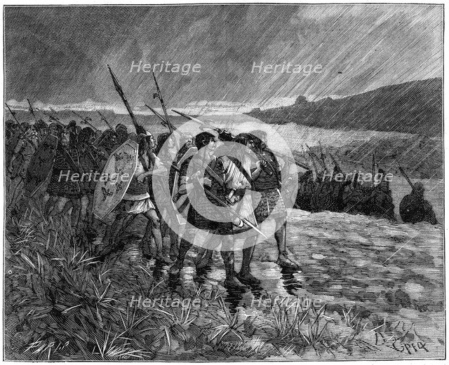 Invasion of the Alans or Visigoths, Gaul, early 5th century (1882-1884). Artist: Unknown