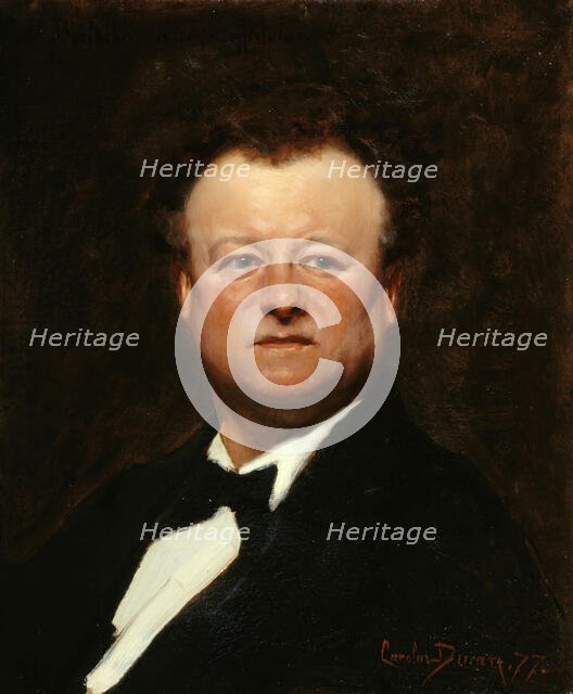 Portrait of Jean-François Berthelier (1830-1888), 1877. Creator: Carolus-Duran, Charles Émile Auguste (1837-1917).