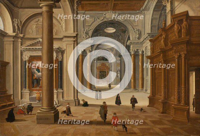 Interior of a Baroque Church, 1602. Creator: Bartholomeus van Bassen.
