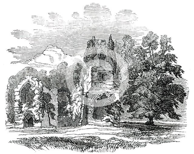 Ruins of the Priory of Mount Grace, East Harlsey, York, 1850. Creator: Unknown.
