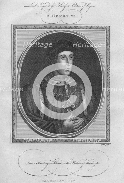 King Henry VI, 1787.  Artist: Anon.