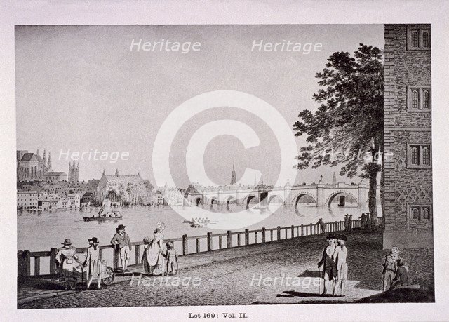 Westminster Bridge, London, (c1925?) Artist: Thomas Malton II