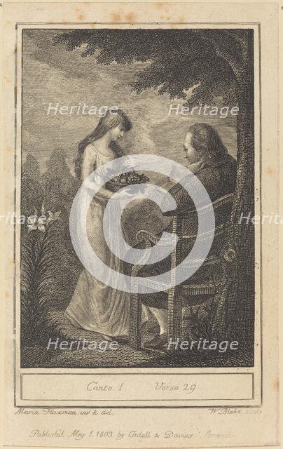 Canto I, Verse 29, 1803. Creator: William Blake.