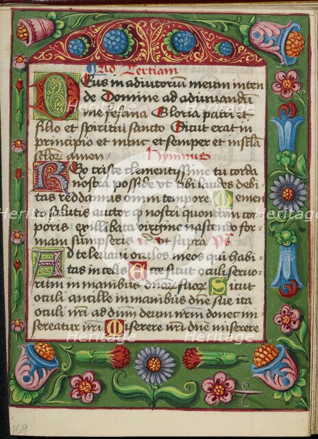 Decorated Text Page; Book of Hours, early 16th century. Creator: Unknown.