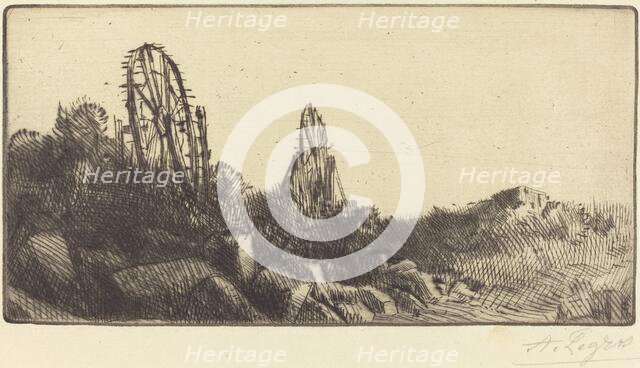 The Old Race-grounds at Montrouge (Les vielles carriers de Montrouge). Creator: Alphonse Legros.