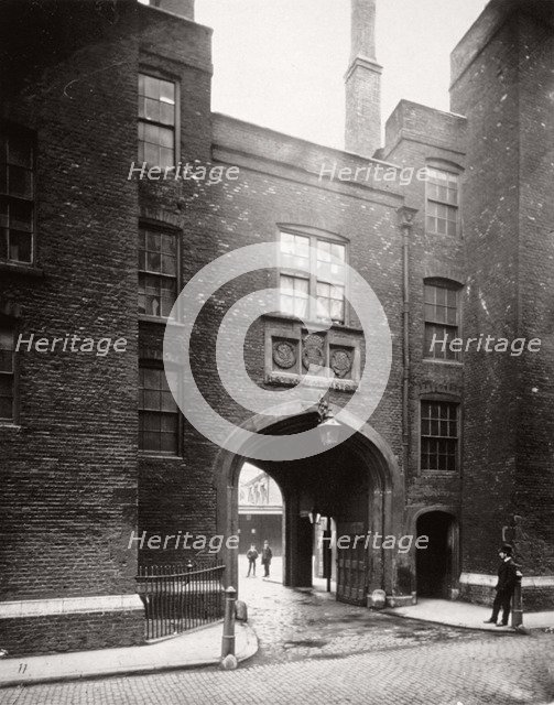 View of Lincoln's Inn Gatehouse, Holborn, Camden, London, 1867. Artist: Society for Photographing the Relics of Old London