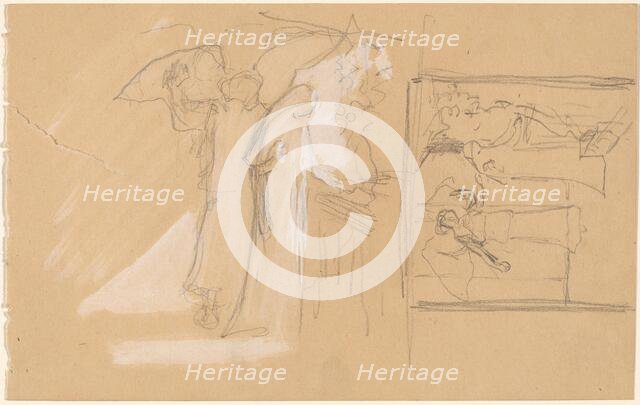 Studies for a Panel, 1890/1897. Creator: Charles Sprague Pearce.