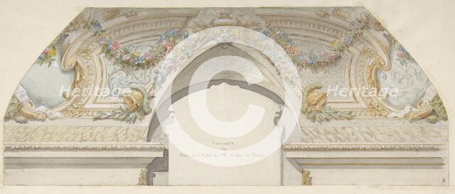 Design for Hôtel de Trevise, Paris, second half 19th century. Creators: Jules-Edmond-Charles Lachaise, Eugène-Pierre Gourdet.