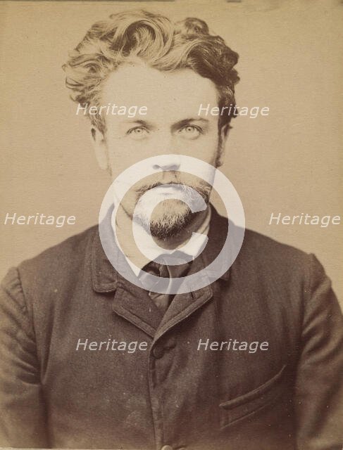 Brunet. Georges. 25 ans, né à Paris. Menuisier. Anarchiste. 4/2/94., 1894. Creator: Alphonse Bertillon.