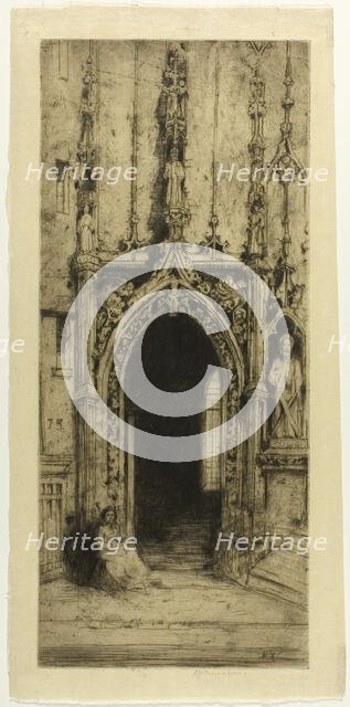 St. Merri, 1906. Creator: David Young Cameron.