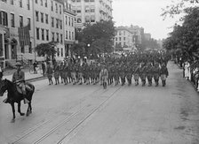 American University Training Camp - Unit From Training Camp Marching Through City, 1917. Creator: Harris & Ewing.