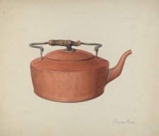 Copper Tea Kettle, c. 1939. Creator: Eugene Croe.