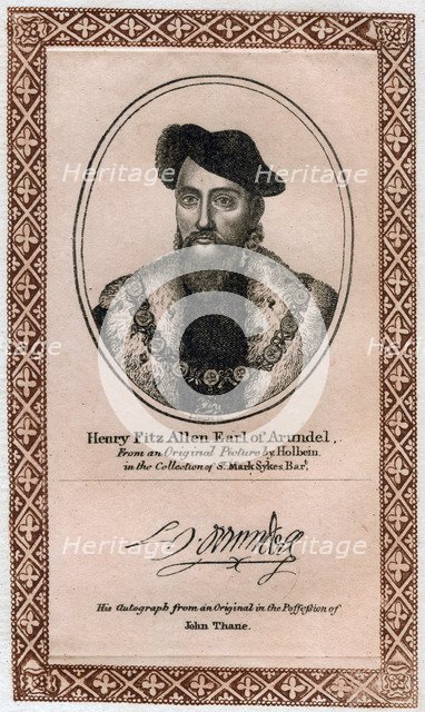 Henry Fitzalan, 19th Earl of Arundel. Artist: Unknown