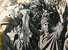 Italian troops surrender in Sicily, July 1943. Artist: Unknown