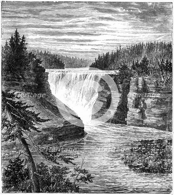 Kakabeka Falls, Ontario, Canada, 1877. Artist: Unknown