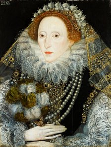 Portrait of Queen Elizabeth I of England (1533-1603), c1580-1585. Creator: English master.