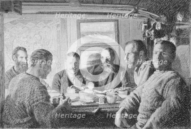 'The Upper End of the Supper Table'. 15 February 1895, (1897). Artist: Unknown.