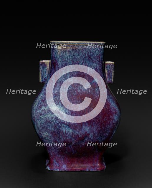 Flambé Vase, Qing dynasty (1644-1912). Creator: Unknown.