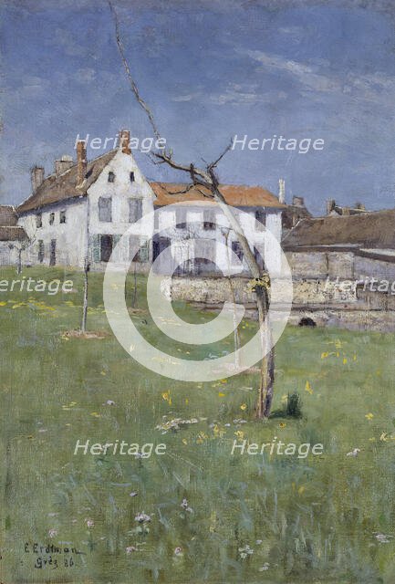 The Laurent Boarding House, Grez-sur-Loing, 1886. Creator: Elias Erdtman.