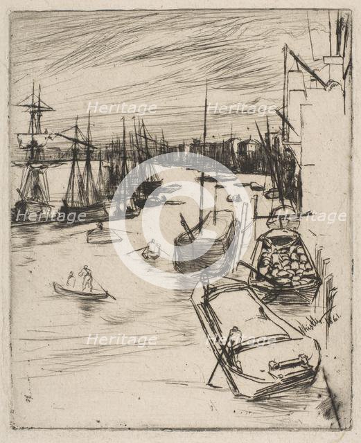 Little Wapping (The Little Rotherhithe), 1861. Creator: James Abbott McNeill Whistler.