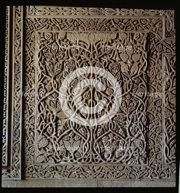Detail of the wall decoration in the Royal Hall of Medina Azahara.