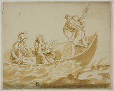 Charon Ferrying Mars and Minerva, 17th century. Creator: Unknown.