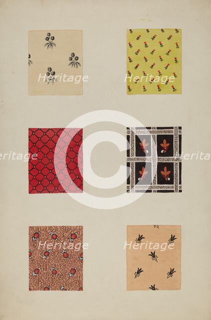 Quilt Patches, c. 1938. Creator: Katherine Hastings.