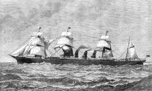 The new Inman steam-ship City of Rome, for Liverpool and New York, 1881. Creator: Unknown.