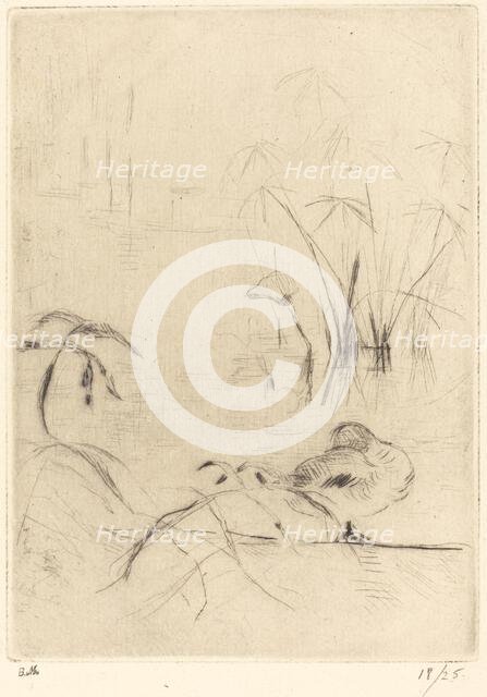 Ducks at Rest on the Bank, 1888/1890. Creator: Berthe Morisot.