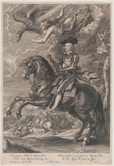 Portrait of Cardinal-Infante Ferdinand of Austria, on horseback, ca. 1640-53., ca. 1640-53. Creator: Paulus Pontius.