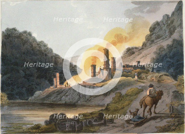 Iron Works, Colebrook Dale, 1805. Artist: Loutherbourg, Philip James, the Younger (1740-1812)